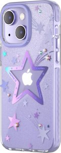 Kingxbar Kingxbar Heart Star Series etui iPhone 14 Plus etui w gwiazdki purple star 1