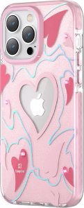 Kingxbar Kingxbar Heart Star Series etui iPhone 14 Pro Max etui w gwiazdki pink heart 1
