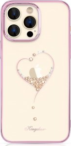 Kingxbar Kingxbar Wish Series etui iPhone 14 ozdobione kryształami różowe 1