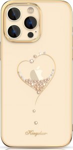 Kingxbar Kingxbar Wish Series etui iPhone 14 Pro ozdobione kryształami złote 1