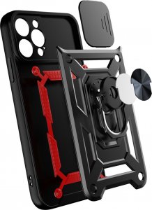 Hurtel Hybrid Armor Camshield etui iPhone 13 Pro Max pancerny pokrowiec z osłoną na aparat różowe 8