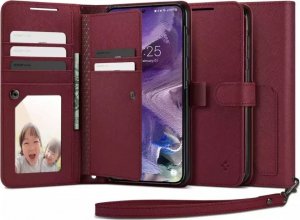 Spigen Etui Spigen Wallet "S" Plus do Samsung Galaxy S23 Burgundy 1