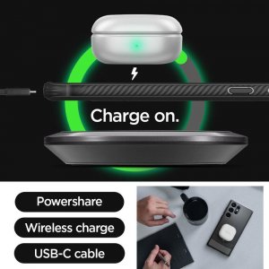 Spigen Etui Spigen Rugged Armor Samsung Galaxy S23 Ultra Matte Black 15