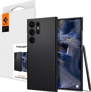 Spigen Etui Spigen Airskin obudowa na telefon do Samsung Galaxy S23 Ultra Black 1