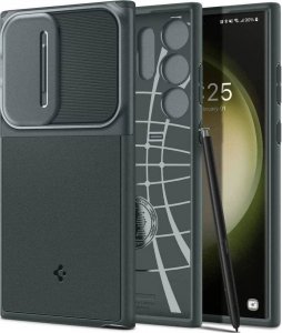 Spigen Etui Spigen Optik Armor do Samsung Galaxy S23 Ultra Abyss Green 11