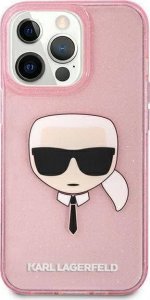 Karl Lagerfeld Karl Lagerfeld Karls Head Glitter - Etui iPhone 13 Pro Max (różowy) 3