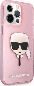 Karl Lagerfeld Karl Lagerfeld Karls Head Glitter - Etui iPhone 13 Pro Max (różowy) 4