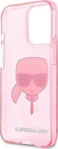 Karl Lagerfeld Karl Lagerfeld Karls Head Glitter - Etui iPhone 13 Pro Max (różowy) 7