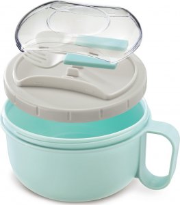 Xavax Pojemnik na żywność z widelcem i łyżką 1100 ml, "TO GO" 5