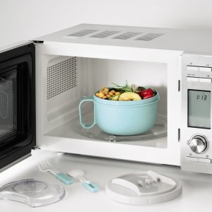 Xavax Pojemnik na żywność z widelcem i łyżką 1100 ml, "TO GO" 7