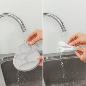 Xavax Pojemnik na żywność z widelcem i łyżką 1100 ml, "TO GO" 9