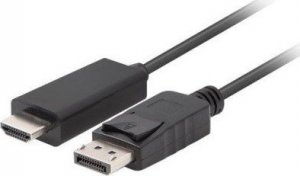 Kabel Lanberg DisplayPort - HDMI 1.8m czarny (CA-DPHD-11CC-0018-BK) 1