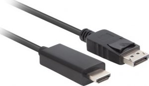 Kabel Lanberg DisplayPort - HDMI 1 m czarny (CA-DPHD-11CC-0010-BK) 2