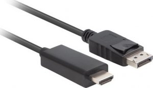 Kabel Lanberg DisplayPort - HDMI 5m czarny (CA-DPHD-11CC-0050-BK) 1