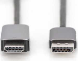 Kabel Digitus DisplayPort - HDMI 1.8m czarny (DB-340305-018-S) 2