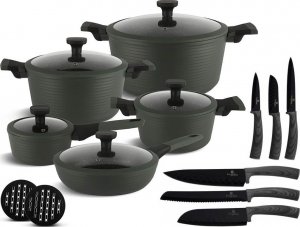 Edenberg Garnki granitowe na indukcję Edenberg EB 5633 + noże 10