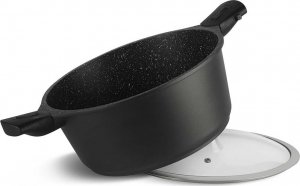 Edenberg Garnki marmurowe z odpinanymi uchwytami Edenberg EB 5632 Zestaw garnków indukcyjne czarne+noże BH 2111 9