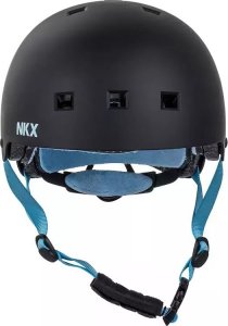 NKX Kask Na Deskorolkę Hulajnogę NKX Brain Saver Czarno-Niebieski L 11