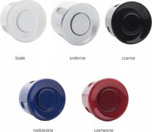 Einparts Czujniki parkowania EPP5700 18,5mm CZARNE + kamera 7
