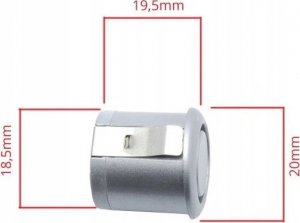Einparts Czujniki parkowania EPP5700 18,5mm SREBRNE+ kamera 13