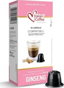 Italian Coffee Ginseng Dolce (kawa z żeń-szeniem) Italian Coffee kapsułki do Nespresso - 10 kapsułek 1