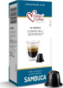 Italian Coffee Sambuca (kawa aromatyzowana) kapsułki do Nespresso - 10 kapsułek 1