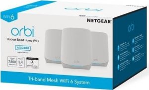 Router NETGEAR System WiFi 6 Orbi 3-pak (RBK763S-100EUS) 2