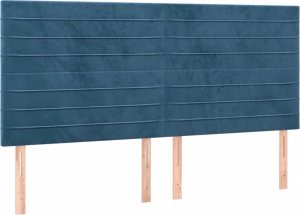 vidaXL vidaXL Łóżko kontynentalne z materacem, ciemnoniebieskie, 180x200 cm 6