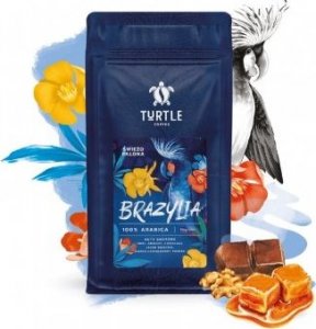 Kawa ziarnista Turtle Coffee Kawa ziarnista, świeżo palona Brazylia - 200g 1