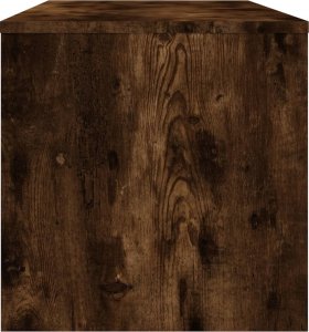 vidaXL Szafka pod telewizor, przydymiony dąb, 100x40x40 cm 5