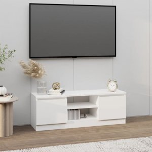 vidaXL vidaXL Szafka pod TV, z drzwiczkami, biała, 102x30x36 cm 1