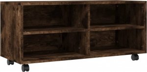 vidaXL Szafka pod TV, na kółkach, dąb sonoma, 90x35x35 cm 2