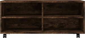 vidaXL Szafka pod TV, na kółkach, dąb sonoma, 90x35x35 cm 4