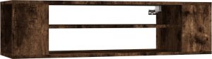 vidaXL vidaXL Wisząca szafka pod TV, przydymiony dąb, 100x30x26,5 cm 2