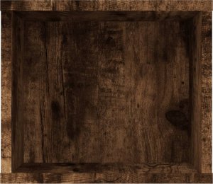 vidaXL vidaXL Wisząca szafka pod TV, przydymiony dąb, 100x30x26,5 cm 5