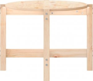 vidaXL Stolik kawowy, 118x63x45 cm, lite drewno sosnowe 6