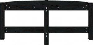 vidaXL vidaXL Stolik kawowy, czarny, 87x48x35 cm, lite drewno sosnowe 5