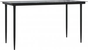 vidaXL vidaXL 5-cz. zestaw wypoczynkowy do ogrodu, poduszki, czarny rattan PE 6