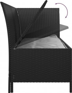 vidaXL vidaXL 4-częściowy zestaw wypoczynkowy z poduszkami, polirattan 9