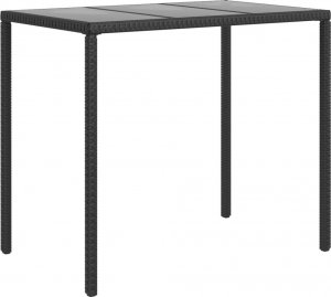 vidaXL vidaXL 6-cz. zestaw wypoczynkowy do ogrodu, poduszki, czarny rattan PE 4