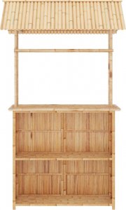 vidaXL vidaXL 3-cz. zestaw mebli barowych, bambus 5