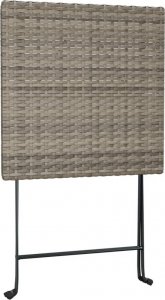 vidaXL vidaXL 3-częściowy zestaw mebli bistro, szary, polirattan 7