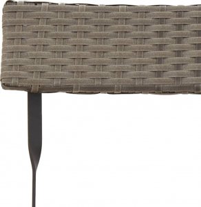 vidaXL vidaXL 3-częściowy zestaw mebli bistro, szary, polirattan 8