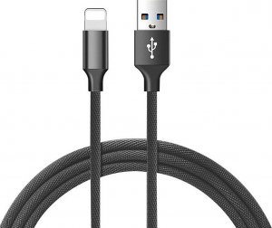 Kabel USB Vayox USB-A - Lightning 1.5 m Szary (BX8758) 1