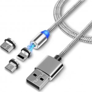 Kabel USB Vayox USB-A - USB-C 1 m Szary (BX9161) 1