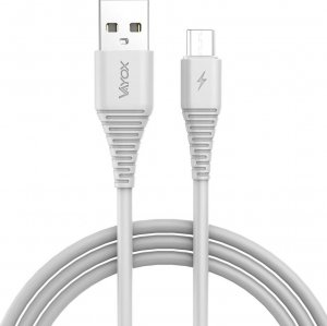 Kabel USB Vayox USB-A - microUSB 1 m Biały (BX11030) 1