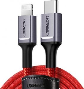 Kabel USB Ugreen USB-C - Lightning 1 m Czerwony (UGR1473) 1