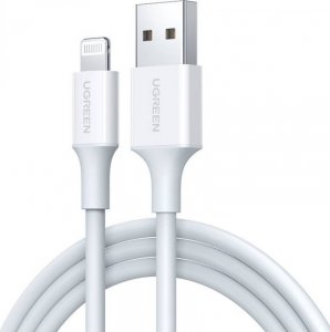 Kabel USB Ugreen USB-A - USB-C 0.5 m Biały (80313) 1