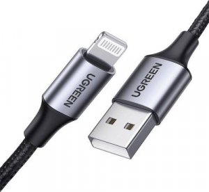 Kabel USB Ugreen USB-A - Lightning 1 m Czarny (60156) 1