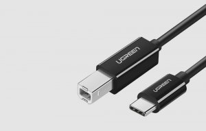 Kabel USB Ugreen USB-B - USB-C 1 m Czarny (80811) 2
